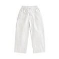thumbnail image 5 of Favoffer Casual Pants Kids Solid Thin Loose Fit Summer Bottoms Elastic Waist Sports Long Pants Comfortable Daily Wear for Outdoor Play Home Relax Travel Vacation Indoor Leisure 1-10Y, 5 of 7