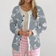 thumbnail image 1 of Puntoco Chaqueta Tipo Cárdigan Informal Con Botones Y Estampado Navideño Para Mujer, 1 of 5