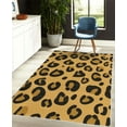 thumbnail image 4 of Animal Decorative Rug, Leopard Animal Skin Pattern in Abstract Style Wild Safari Jungle Theme, Quality Carpet for Bedroom Dorm and Living Room, 6 Sizes, Earth Yellow, by Ambesonne, 4 of 4