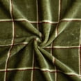 thumbnail image 3 of Mainstays Plush Couch Throw Blanket, Green Plaid, 50 x 60 in, 3 of 5