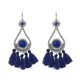 thumbnail image 1 of Pendientes geométricos de moda étnicos bohemios con borlas largas para mujer, azul, 1 of 4