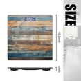 thumbnail image 2 of Bathroom Scale, Highly Accurate Digital Body Scale,Precisely Measures Weight up to 400 lbs-Rustic Wooden Wall With Blue And Orange Wood Planks, 2 of 4