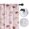 thumbnail image 4 of Blackout Kids Curtains,Pink Princess Pattern Childrens Insulated Curtains Set Of 2,Bedroom Essentials,Toddler Room Decor 42"x63", 4 of 5