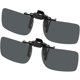 thumbnail image 1 of Clip-on solglasögon 2-pack, polariserade linser passar över receptglasögon, fällbara ramlösa myopi närsynta solglasögon för män kvinnor, 1 of 5