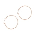 thumbnail image 2 of Jewelstop 14K Rose Gold 2x45mm Hoop Earrings 2 x 45 mm, 2 of 5
