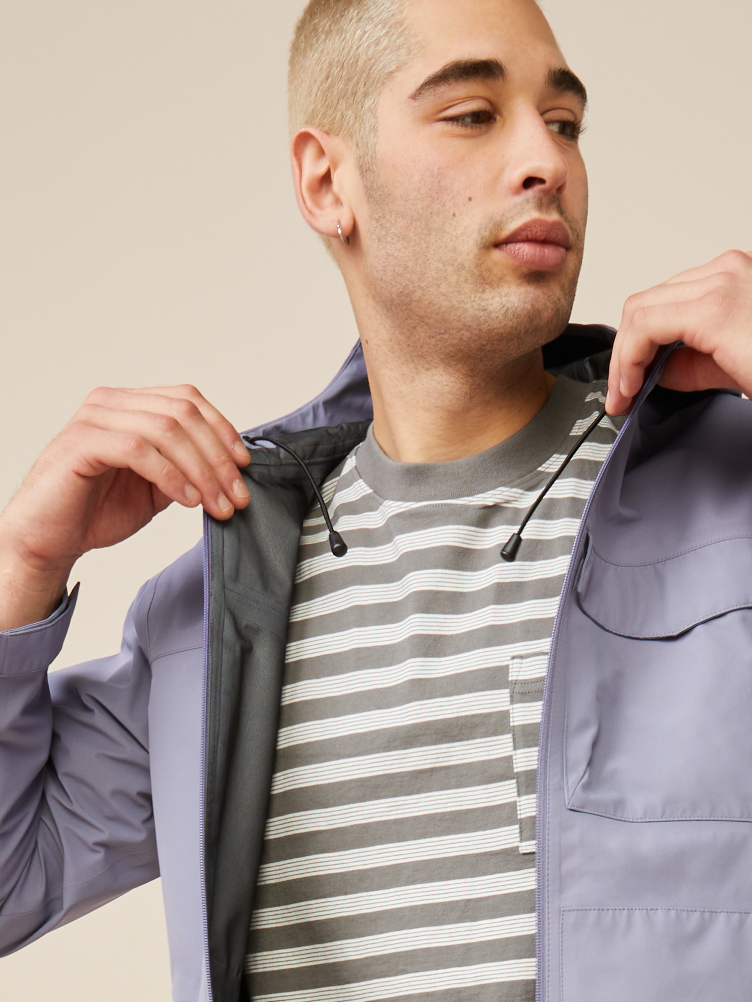 Free Assembly Men's Waterproof Shell Jacket - image 3 of 6