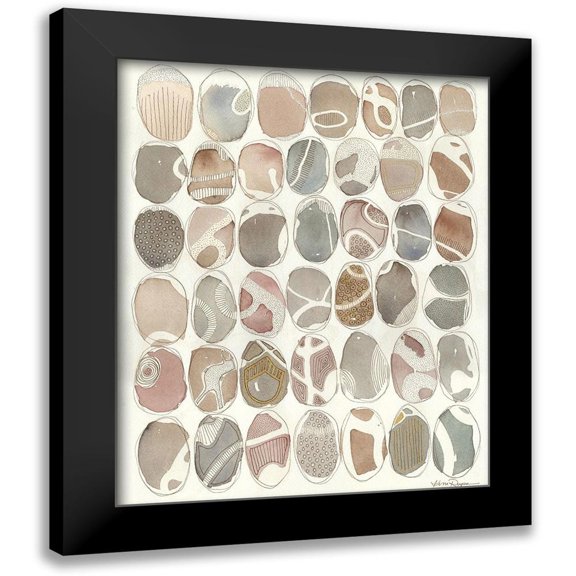 Rupe, Kim 12x14 Black Modern Framed Museum Art Print Titled - Painted Rock