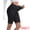 Black, variant on DARING DIVA Women's Lace Trim Soft Control Panties Mid Thigh Slimmer S Black