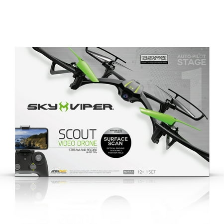 Sky viper scout streaming drone with surface scan