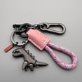 thumbnail image 3 of Aluminum Alloy Dinosaur Charm Paired with a Hand-woven Bracelet, Mini Dinosaur Keychain, Keys Accessories for Women Men, 3 of 10