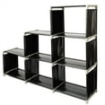 thumbnail image 4 of Cfowner 3 Tiers 6 Cubes Shelf Organizers, Book Shelf Cube for Clothes, Bookcase Plastic Storage Cabinets for Bedroom Living Room Office - Black, 4 of 5
