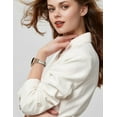 thumbnail image 7 of TOYOUTHS Leather Band Compatible with Samsung Galaxy Watch 7 FE 6 5 4 40mm 44mm/Watch 6 Classic/Watch 5 Pro/Watch 4 Classic/Active 2/Watch 3 41mm Women, 20mm Slim Designer Thin Premium Leather Strap, 7 of 7