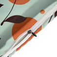 thumbnail image 4 of HAHDAXIA Green Background Red Apricot Fruit Bedding Solid Comforter Set for All Seasons 3 Pieces(1 Comforter+2 Pillowcases) Soft Microfiber Bedding Set Full(79"x90"), 4 of 7