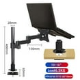thumbnail image 2 of Monitor Arm + Laptop Holder, Full Motion Stand For 10-16" Laptops And 13-32" Computers LED LCD Screen Supports Tilt And Rotation ,Easy to Use, 2 of 6