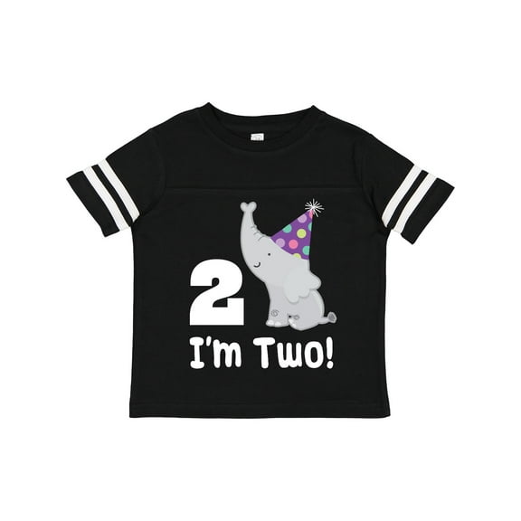 Inktastic Happy 2nd Birthday Zoo Elephant Boys or Girls Toddler T-Shirt