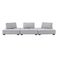 thumbnail image 5 of Modular Deep Tufted Sofa, Grey Gray, Fabric, Modern Contemporary French Country, Living Lounge Cafe Room Hotel Lobby Hospitality, 5 of 10