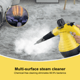 thumbnail image 4 of Comforday Yellow Handheld Pressurized Steam Cleaner for Home with 9-Piece Accessories – Stain Removal for Carpets, Curtains, Car Seats, 4 of 10