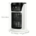 thumbnail image 3 of Cooliora Portable Air Conditioner, Humidifier & Fan with 6 Fan Speeds and Light - USB-Powered for Indoor/Outdoor Use, Compact Design for Office & Home, Sleek, Portable Humidifier, 3 of 11