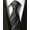 Black2, variant on 2 Pack Men's Striped Woven Neckties, Formal Daily Tie, American Flag Red Blue White