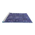 thumbnail image 2 of Ahgly Company Machine Washable Indoor Round Persian Blue Traditional Area Rugs, 4' Round, 2 of 4