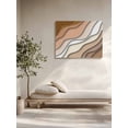 thumbnail image 5 of Brown Ombre Wall Art for Living Room,Canvas Picture Wall Decor for Bathroom Bedroom,Modern Geometric Abstract Aesthetic Cream Painting Artwork for Office Kitchen Hallway Dining Room Decor 12"x16", 5 of 8