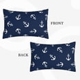 thumbnail image 4 of Balery Nautical Themed Simple Anchors Pillow Covers,Bed Pilowcases,Reversible Plush Throw Pillow Covers End Pillow Encasement,Pillow Case - 20"X30", 4 of 9