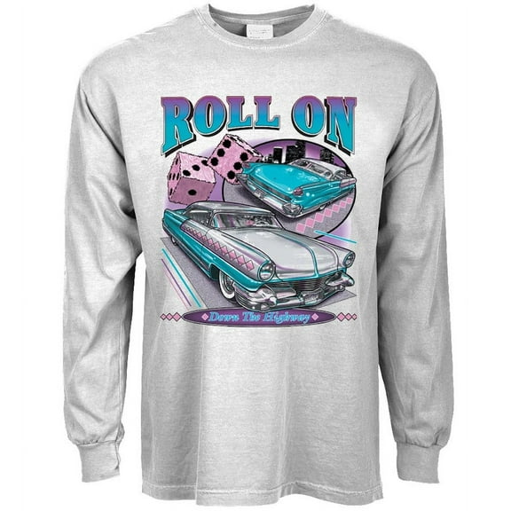 50s 60s Nostalgia Calssic Cars Dad Gifts T-shirt Long Sleeve Mens