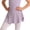Light Purple, variant on Girls Dance Skirt Ballet Practice Wrap Side Slit Elastic Waist Shaping Tutu For Performance And Class Girls Skirts Summer,Pink Size 8-12 Years