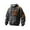 A-Grey342, variant on Quilted Men's Hoodies Leather Blend Half-Zip Tactical Top Fall Winter Outdoor Athletic Hoodie