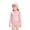 Pink, variant on Girls Clothes 3-12T Cute Summer Long Sleeve One-Piece Swimsuit Hat Bathing Suit