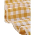 thumbnail image 5 of INSPIRE CHIC Womens Gingham Checks Ruffled Peter Pan Collar 1960s Mini Dress XL Yellow, 5 of 7