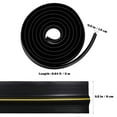 thumbnail image 6 of PTOOTP Black Rubber Garage Door Side Seal Weather-Resistant for Storage Areas and Outdoor, 6 of 8