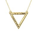 thumbnail image 2 of CHIC OPEN TRIANGLE NECKLACE IN 14K YELLOW GOLD - Pendant with 22" chain, 2 of 2