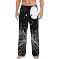 thumbnail image 5 of Mens Pajama Pants, Futuristic Moonlit Cityscape Soft Sleep & Lounge Pants for Men, Cuteness Casual PJ Bottoms Pants with Pockets, 5 of 7
