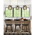 thumbnail image 2 of Black Pendant Lighting Modern Pendant Light, Adjustable Pendant Light Fixture,Pendant Lights Kitchen IslandLight (2 Packs Wood+Metal Pendant Light), 2 of 5
