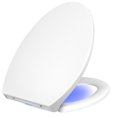 thumbnail image 1 of Costway Elongated Front Toilet Seat Auto LED Nightlight Quiet-Close Lid Battery Operated, 1 of 10