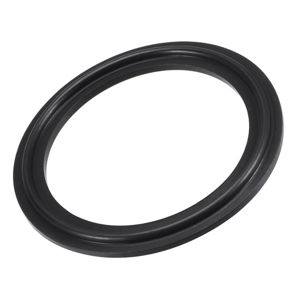 Unique Bargains 2' Fluorine Rubber Gasket Flange O-Ring for Vacuum Clamp Black 5 Count