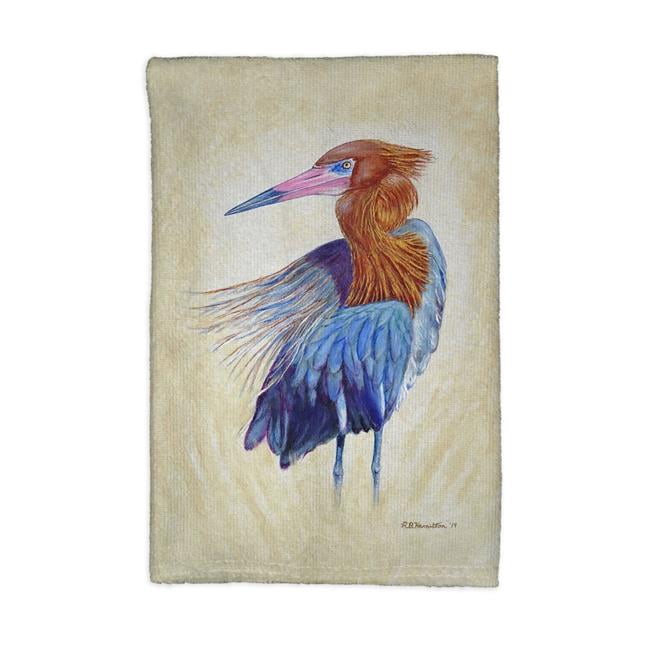 Betsydrake KT1133 16 x 25 in. Reddish Egret Portrait Kitchen Towel