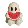 thumbnail image 2 of Halloween Ghost Figure Decor, 2 Inch Beach Pool Party Decoration Cute Kawaii Spooky Summer Halloween Hawaii Gift Decor Funny Ghost Statue Tabletop Indoor Outdoor Home,2Pcs (Watermelon), 2 of 5