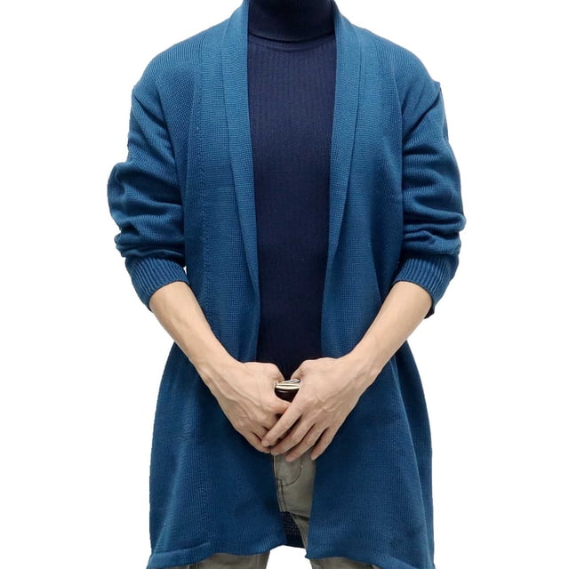LOVZFMLL Vestes pour Hommes Mode Hiver Cardigan Chandail Long Décontracté