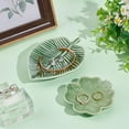 thumbnail image 7 of 2pcs Leaf Trinket Dish Decorative Ring Dish Holder Leaf Shaped Ring Holder Porcelain Jewelry Plate Jewelry Dish Tray, 7 of 7