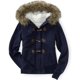 thumbnail image 1 of Aeropostale - Chaqueta de forro polar con capucha para mujer, azul, extragrande, 1 of 1