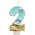 thumbnail image 1 of Seashell Pearl Cake Topper, Nautical Birthday Decor, Birthday Candles Number 2 Candle,Handmade Shell Candle Cake Topper,Mermaid Beach Theme Birthday Party Favors Decorations, Shell and Conch Number 2, 1 of 6