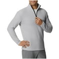 thumbnail image 3 of Kalauyu Quarter Zip Golf Pullover Men Dry Fit Long Sleeve Performance Wicking Mock Neck 1/4 Zip Pullover Mens Sweatshirt, 3 of 6