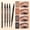 Gray, variant on 2 in 1 Magic Eyebrow Pencil, 2025 New 4-Tipped Precise Brow Pen Tattoo Pencil Contouring Pen, 3D Waterproof Microblading Eyebrow Pencil for Natural Makeup Last All Day (Light Brown)