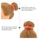 thumbnail image 4 of 2 piezas de coleteros esponjosos con anillos para el cabello de piel sintética y cuerda elástica para el cabello, 4 of 7