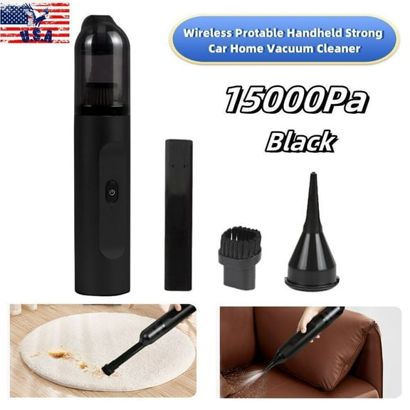 15000Pa Strong  Handheld Vacuum for Quick Cleaning,Protable Car Vacuum Cleaner,, Hand Held Vacuuming Cordless Rechargeable for Car Home and Office