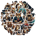 thumbnail image 2 of Colorful Vinyl Owl Stickers Waterproof Detective Style for Notebooks Luggage DIY Instruments, 2 of 9