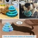 thumbnail image 5 of Juguete para gatos con plataforma giratoria y seis bolas de colores, interactivo, divertido, psicológico, para gatitos, color azul, 5 of 5