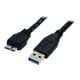 StarTech.com USB 0.5m (1.5ft) USB 3 A Micro B Noir SuperSpeed 3.0 Câble A vers - USB 3.0 Micro B Câble - 1x (M), 1x USB 3 Micro B (M) 50cm (USB3AUB50CMB) - Câble USB - Micro-USB Type B (M) à USB Type A (M) - USB 3.0 - 1.6 Ft3 - Noir - pour P/N: Sk30 – image 1 sur 3